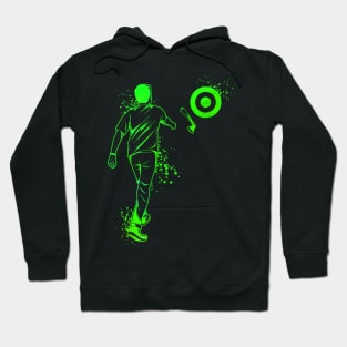 Axe throwing man in color - axe throwing Hoodie